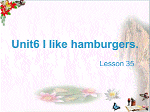 三年级英语上册Unit6Ilikehamburgers(Lesson35)教学课件人教精通版.ppt