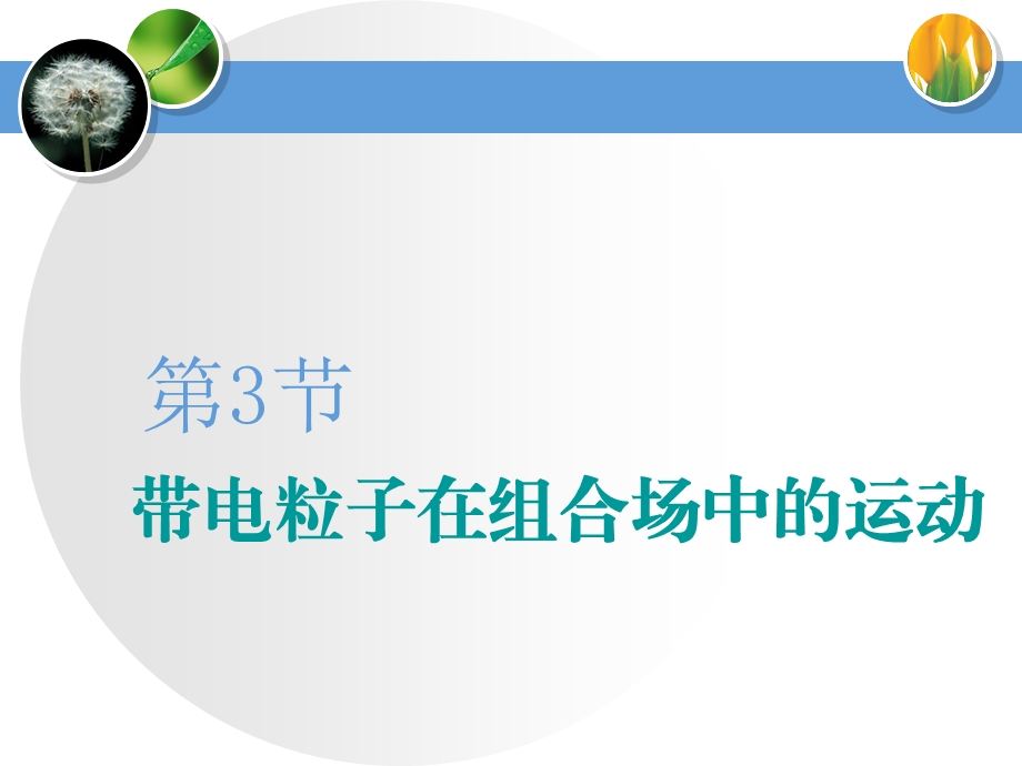 2020届高三物理一轮复习ppt课件：带电粒子在组合场中的运动.ppt