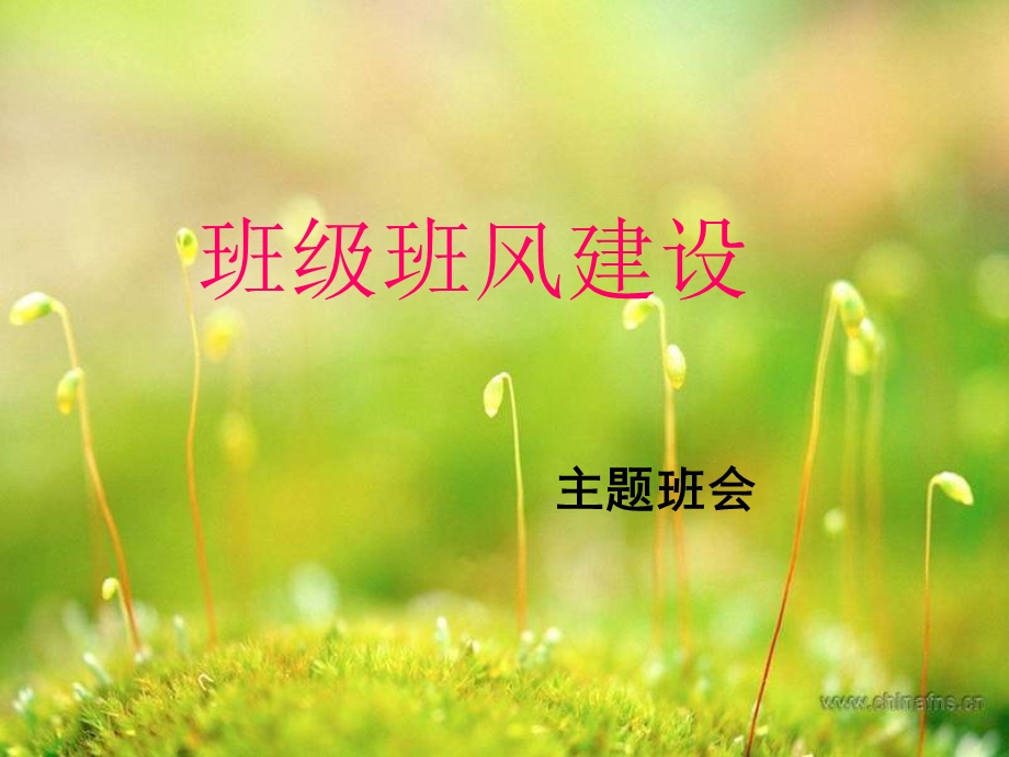 主题班会班风建设课件.ppt_第1页