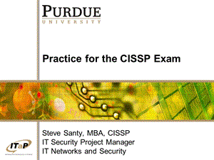 Practice for the CISSP Exam.ppt