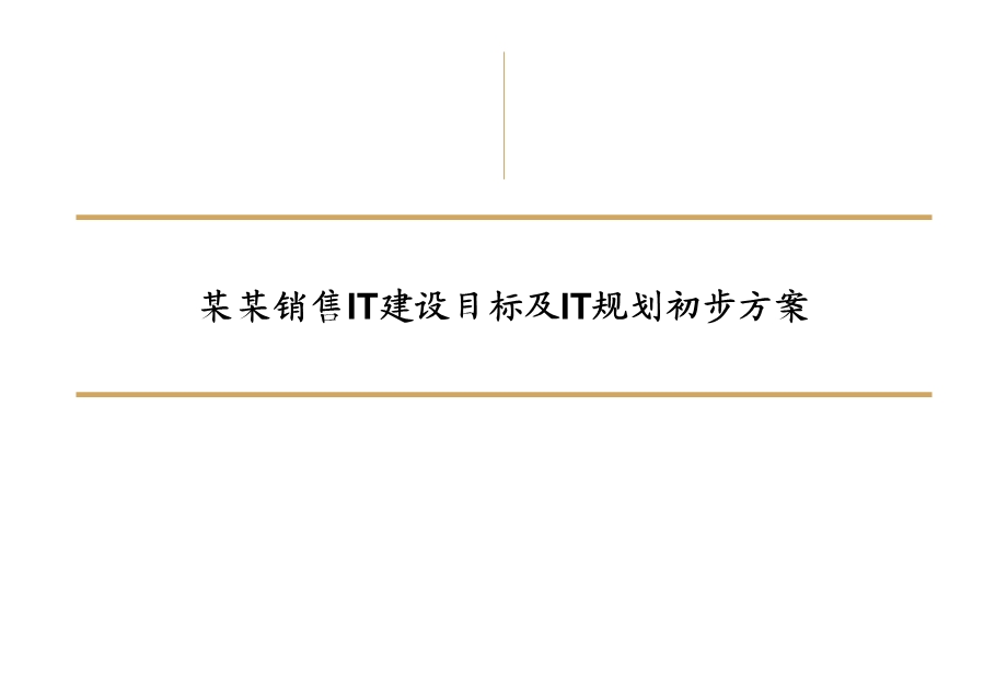 IT建设目标和初步规划.ppt_第1页