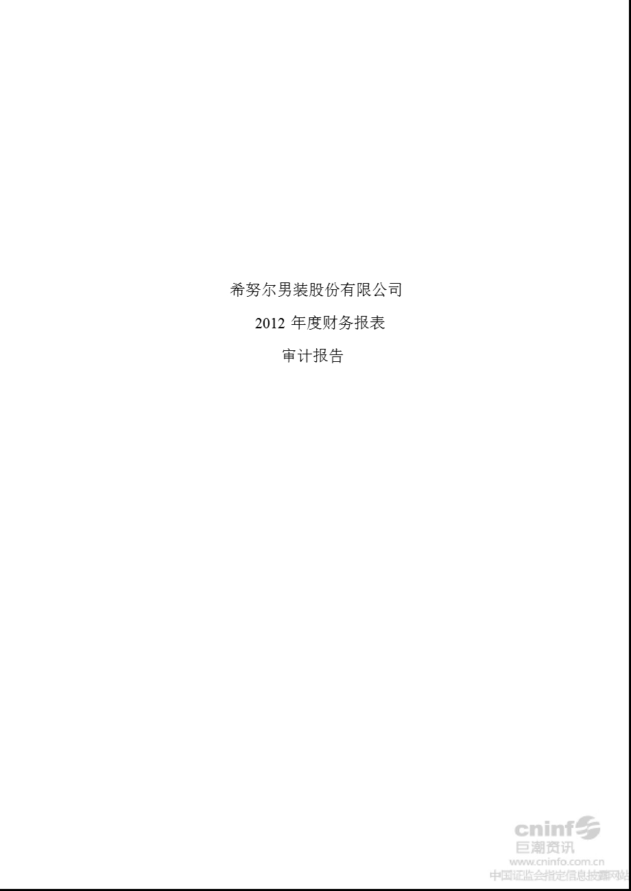 希努尔：审计报告.ppt_第1页