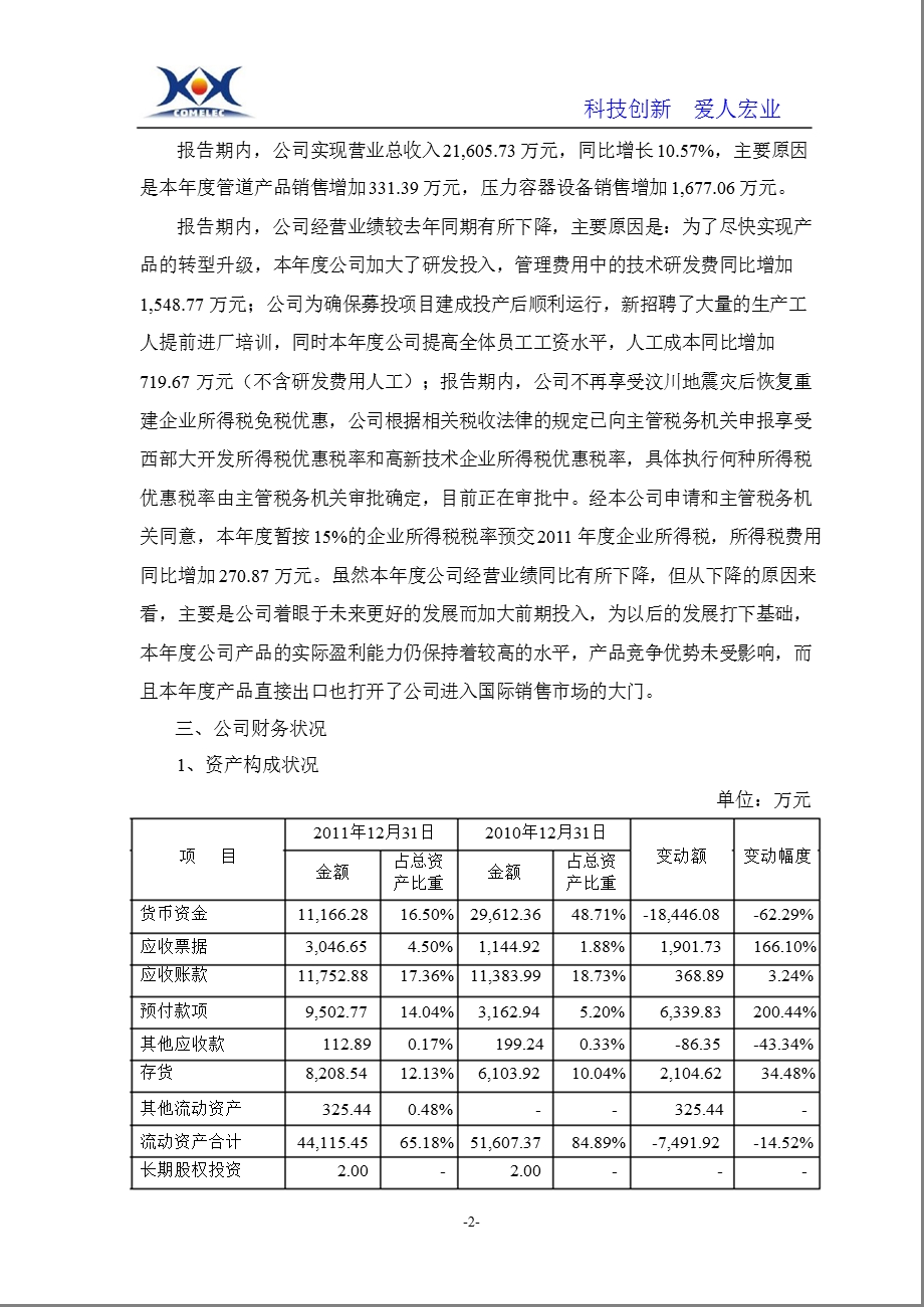 科新机电：财务决算报告.ppt_第2页