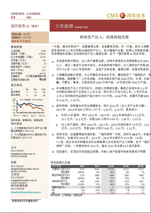 大有能源(600403)深度报告：持续资产注入助推跨越发展1126.ppt