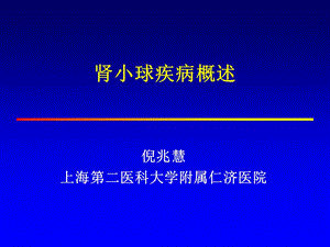 肾小球疾病概述(PPT73).ppt