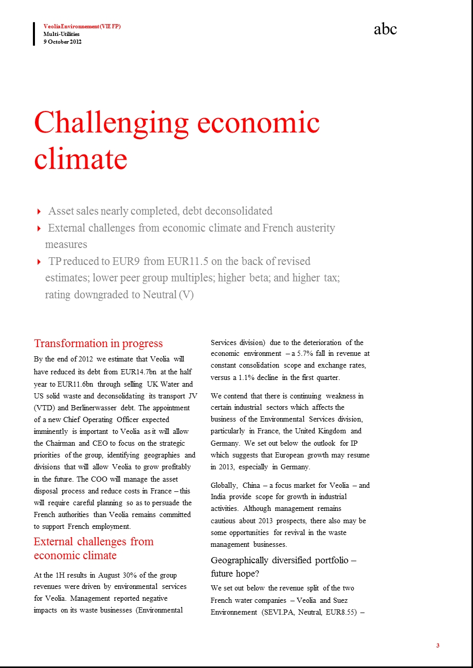 ALópezVEOLIAENVIRONNEMENT(VIE.FP)DOWNGRADETON(V)：INCREASEDTAXINFRANCECOMPOUNDS1011.ppt_第3页