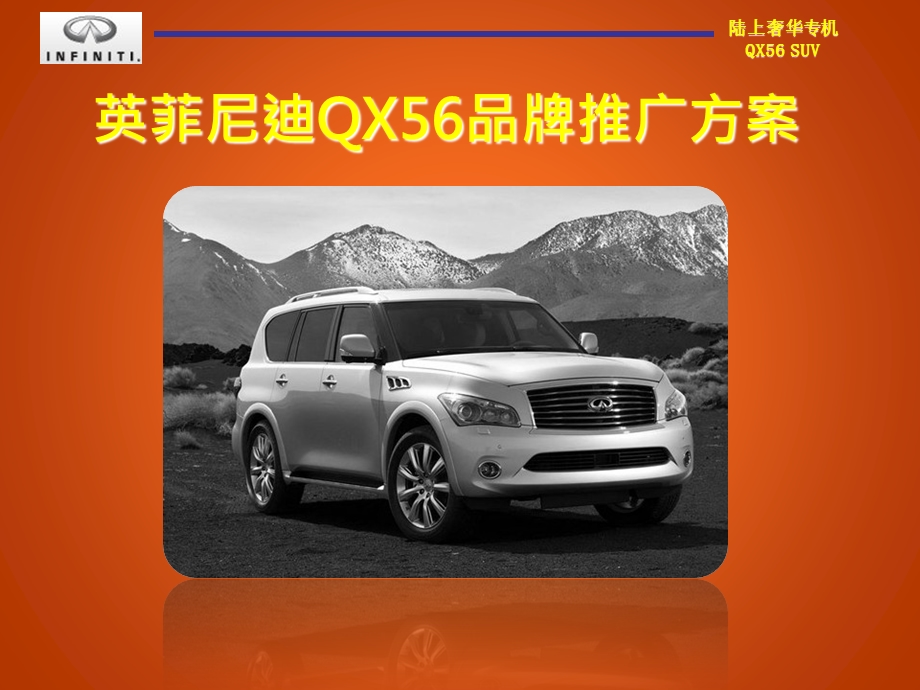 英菲尼迪QX56品牌推广框架方案.ppt_第1页