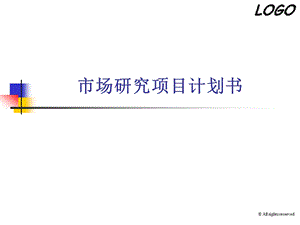 市场研究项目计划书 PPT模板.ppt