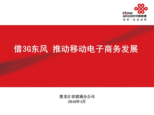 黑龙江联通移动电子商务发展规划.ppt