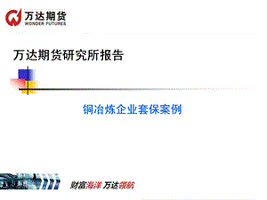 铜套保案例分析.ppt