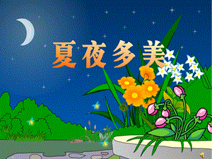 人教版小学语文一级下册《夏夜多美》课件.ppt