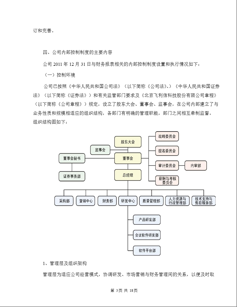 飞利信：内部控制自我评价报告.ppt_第3页