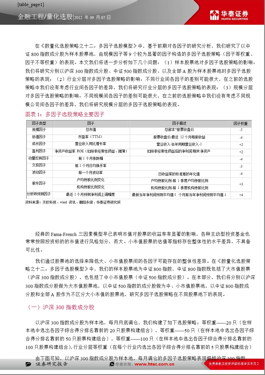 数量化选股策略之十四：再论多因子选股策略0906.ppt_第2页