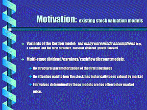 Investing with a Stock Valuation ModelYale University：投资股票的估值模型耶鲁大学.ppt