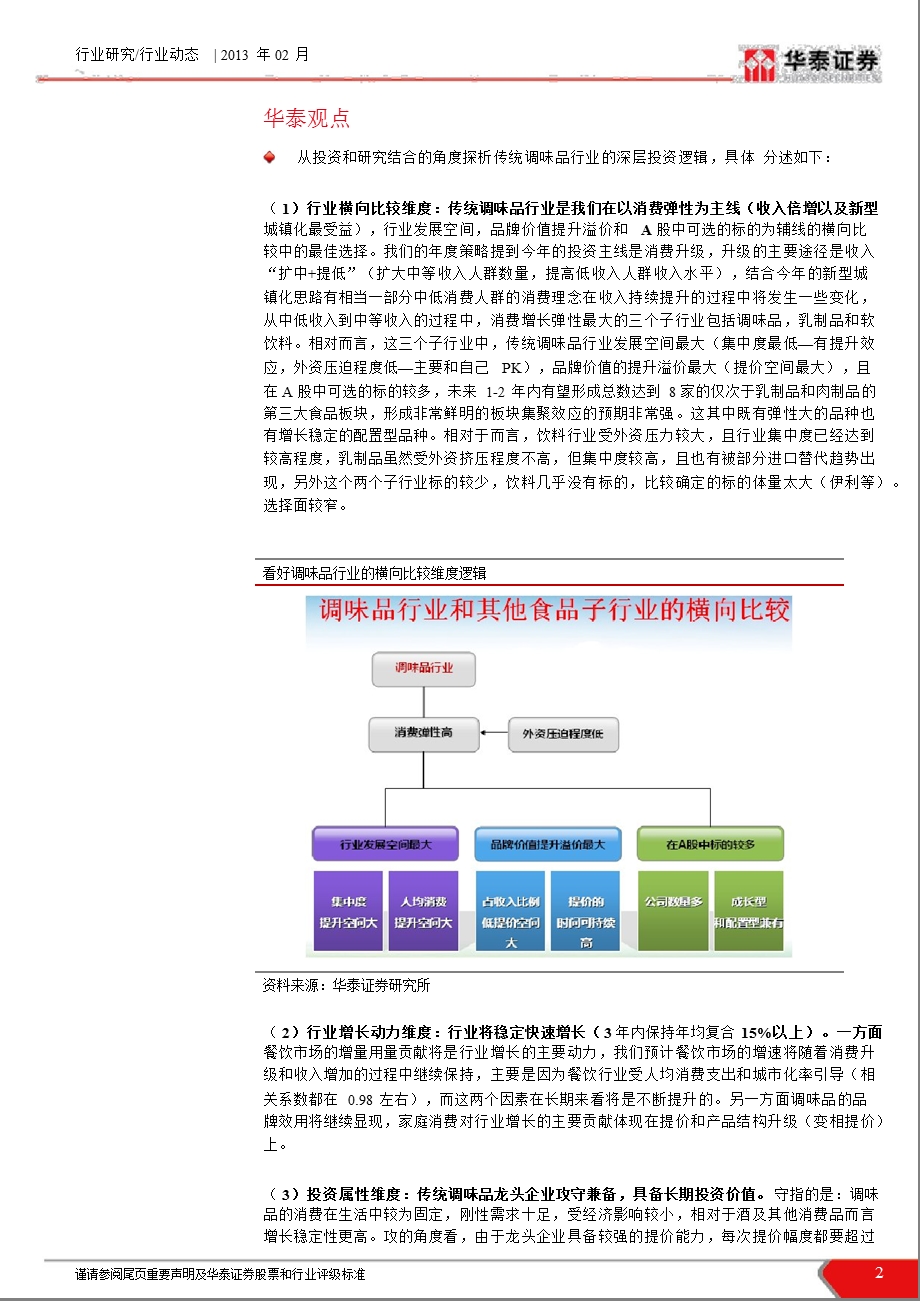 食品饮料行业小而美之再发现系列之二：传统调味品行业长期投资价值驱动力和龙头公司投资规律深度研究130219.ppt_第2页