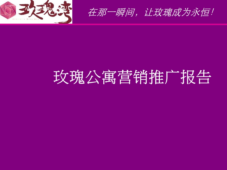 玫瑰公寓营销推广报告.ppt_第1页