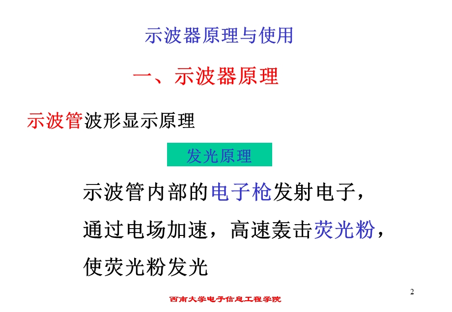 电子测量与技能训练示波器原理与使用.ppt_第2页