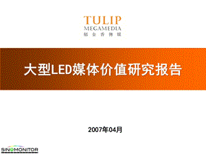 红动中国大型LED媒体价值研究综合报告.ppt