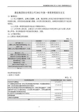 深康佳Ａ：第一季度报告全文.ppt