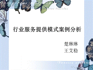 携程旅游网行业服务提供模式案例分析.ppt