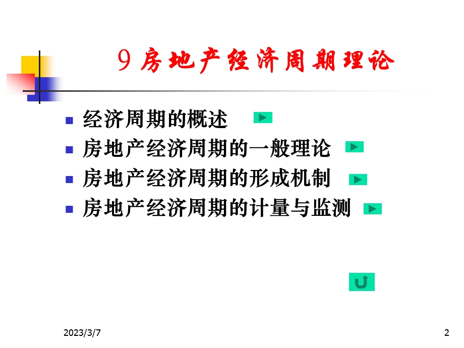 房地产经济学 第九章 房地产经济周期理论.ppt_第2页