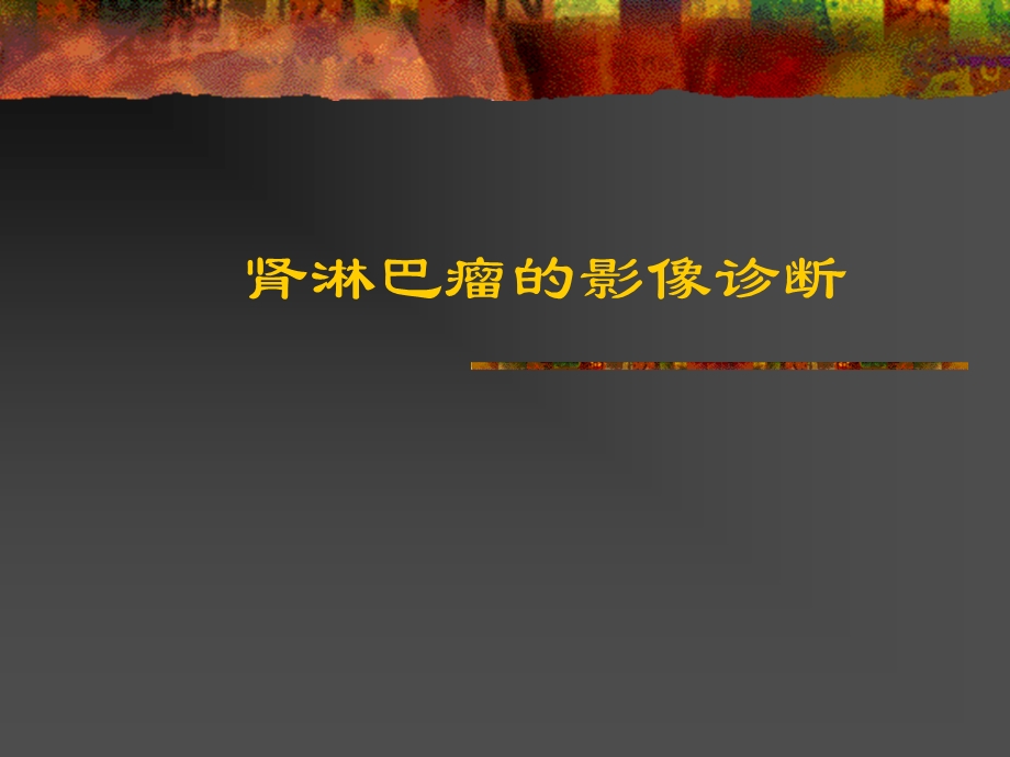 肾淋巴瘤的影像诊断.ppt_第1页