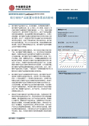 债券求索系列报告之二：银行理财产品配置对债券需求的影响0926.ppt