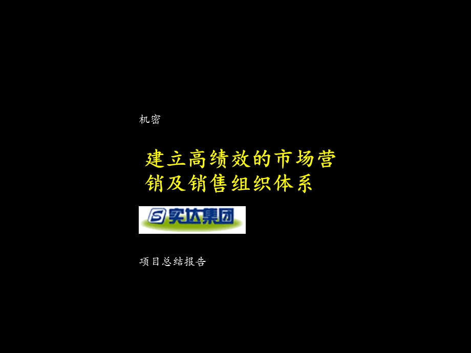 麦肯锡实达建立高绩效的市场营销及销售组织体系.ppt_第1页