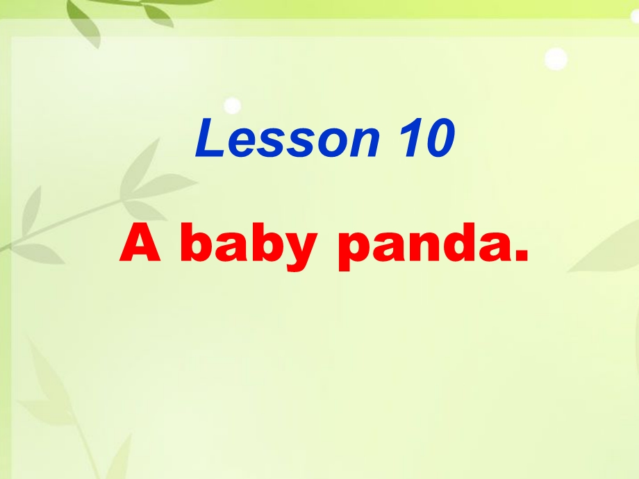 lesson10 a ba panda.ppt_第1页