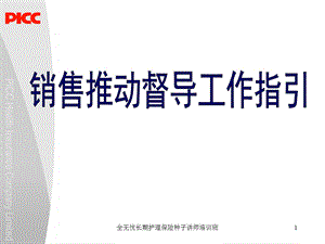 销售推动督导工作指引.ppt