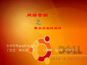 网络营销戴尔企业的成功.ppt