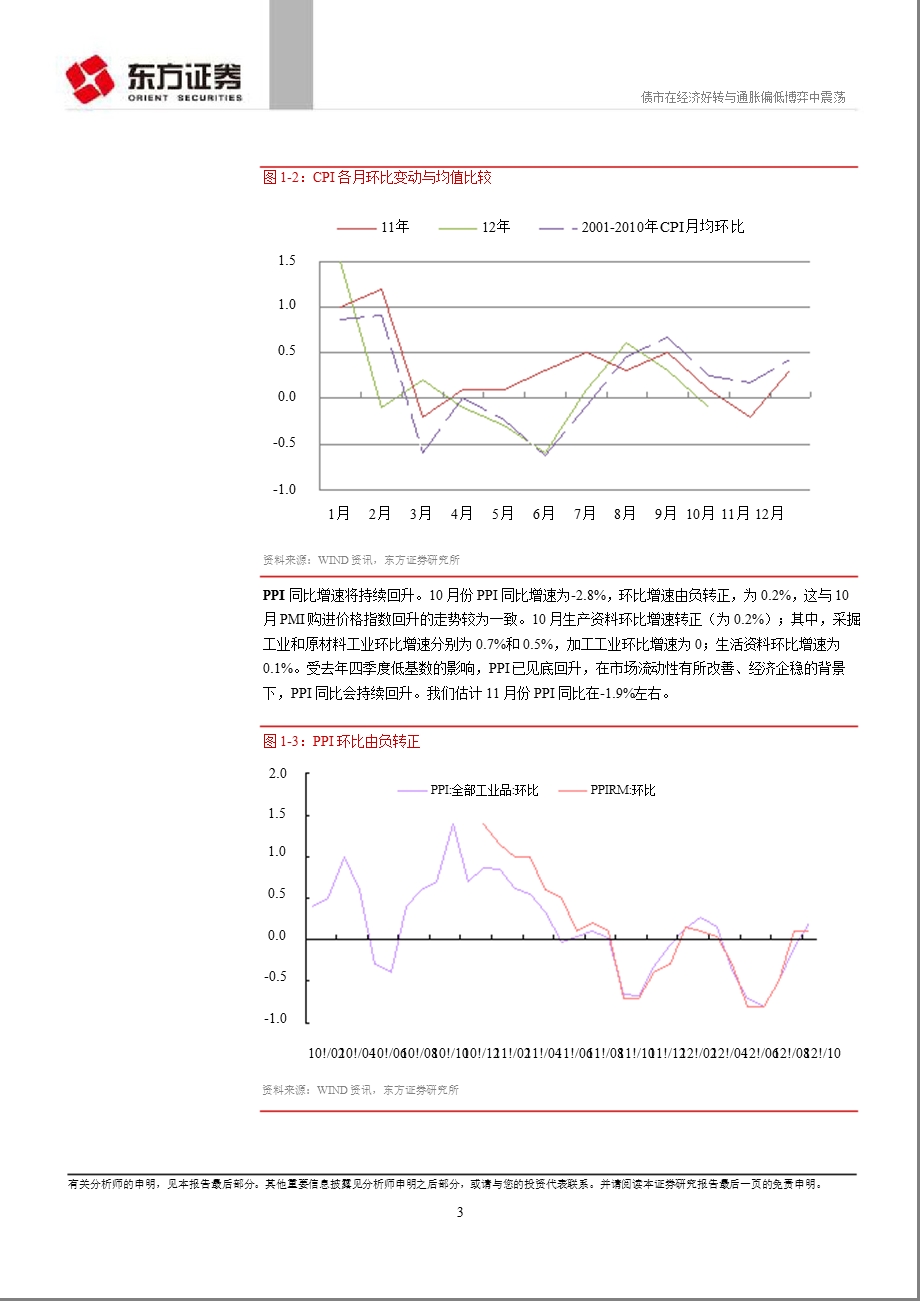 固定收益：债市在经济好转与通胀偏低的博弈中震荡1112.ppt_第3页