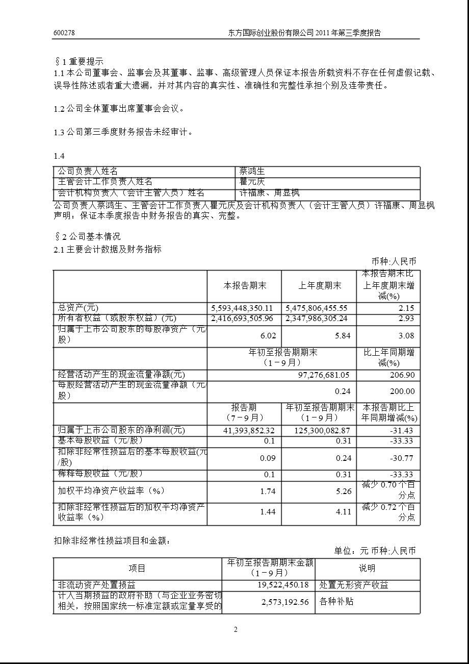 600278东方创业第三季度季报.ppt_第3页