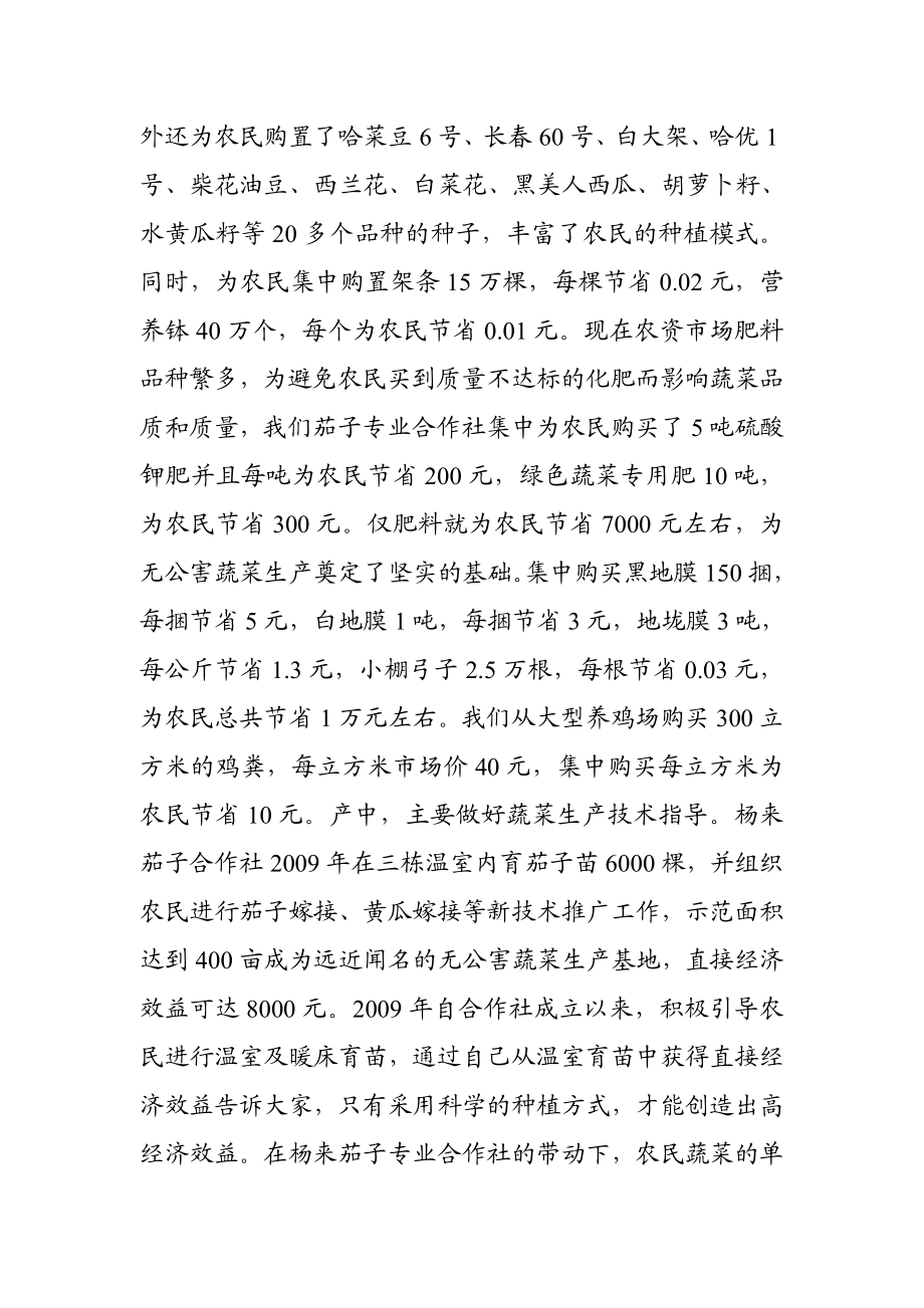 蔬菜科技专业合作社事迹材料.doc_第2页