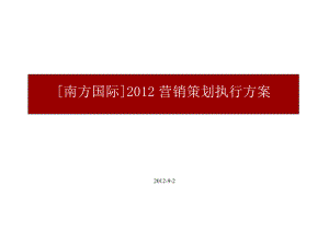 建宁南方国际营销推广执行方案41p.doc