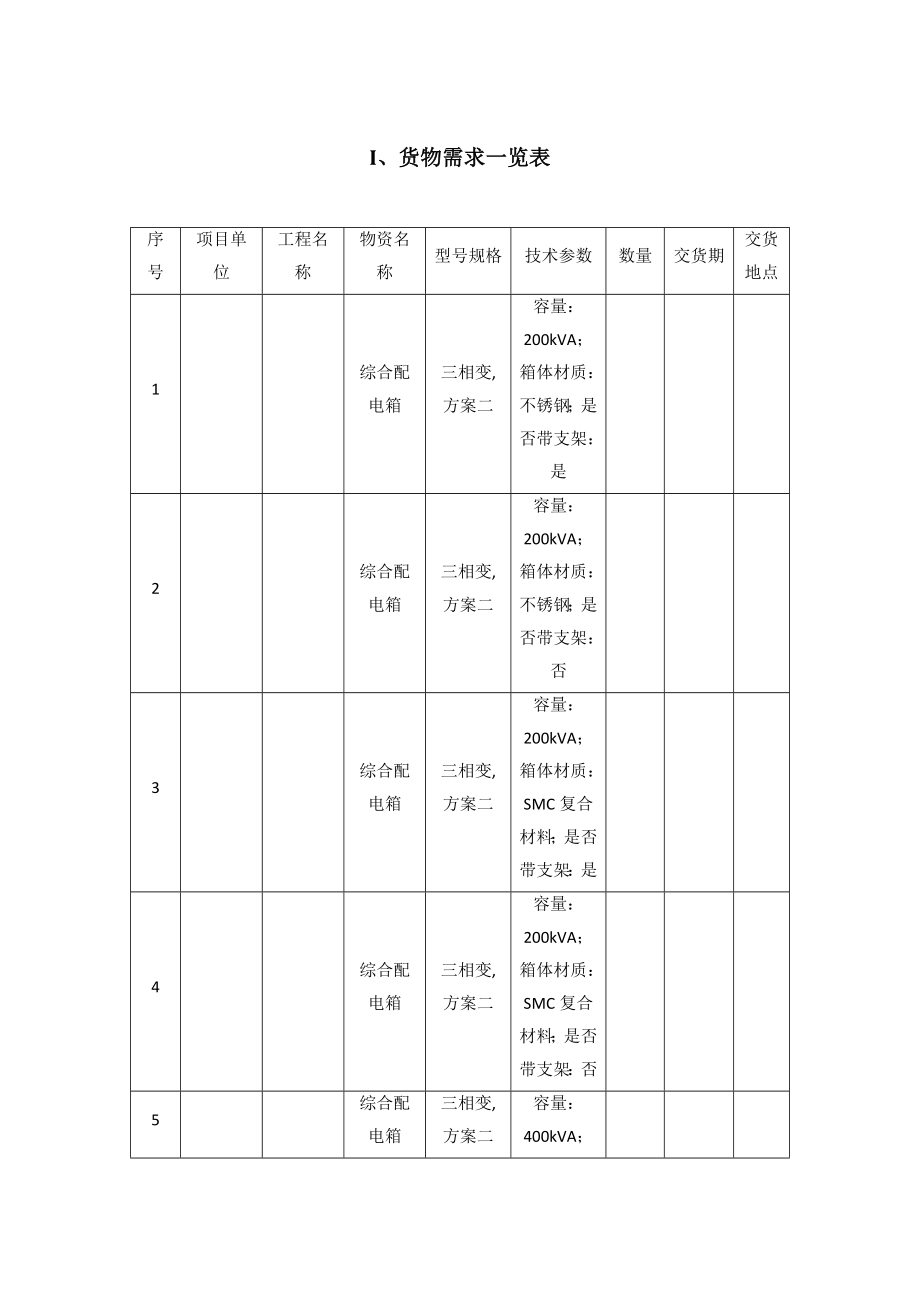 电力公司物资招标 配变综合配电箱技术规范书.doc_第3页