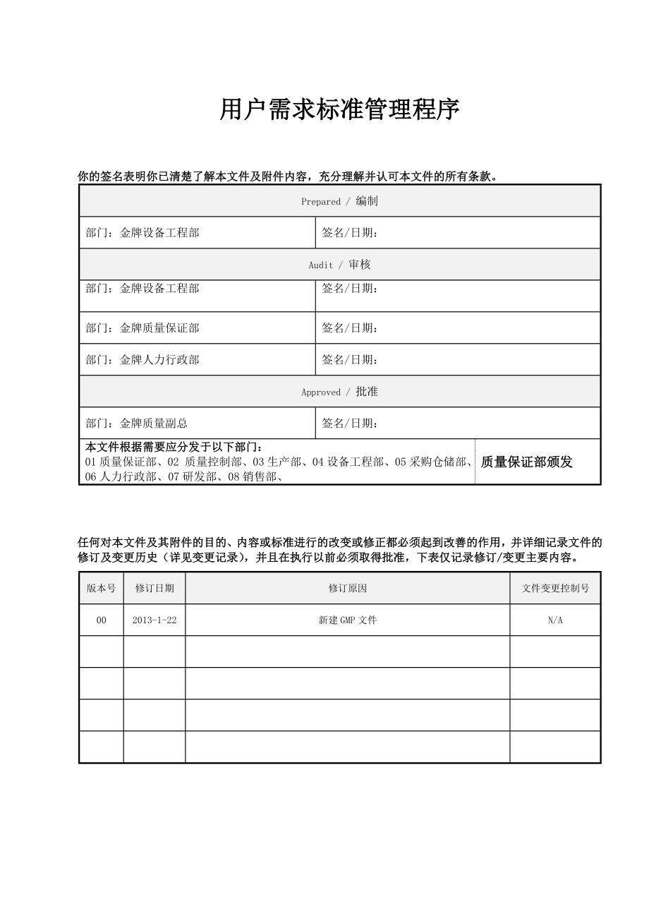 金牌文件用户标准(URS)管理.doc_第1页