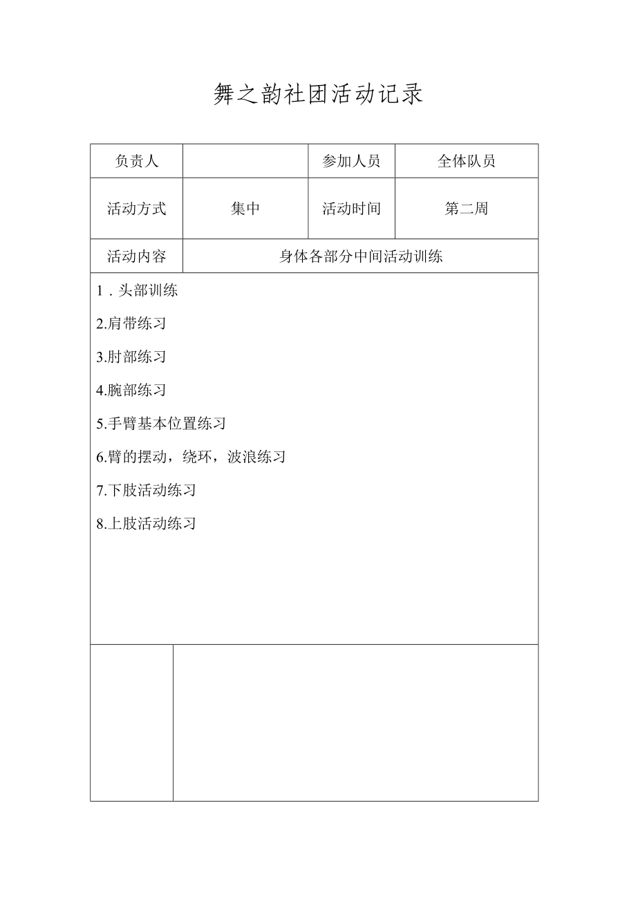 舞蹈活动社团记录.doc_第3页