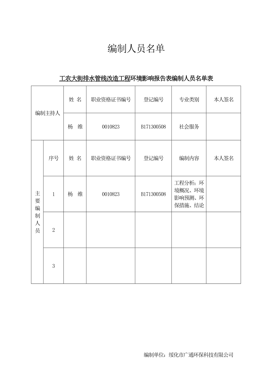 环境影响评价报告公示：工农大街排水管线改造工程哈尔滨市道里区工农大街哈尔滨市环评报告.doc_第3页