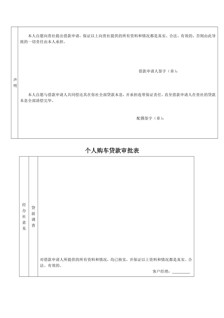 个人购车贷款申请调查表1.doc_第3页