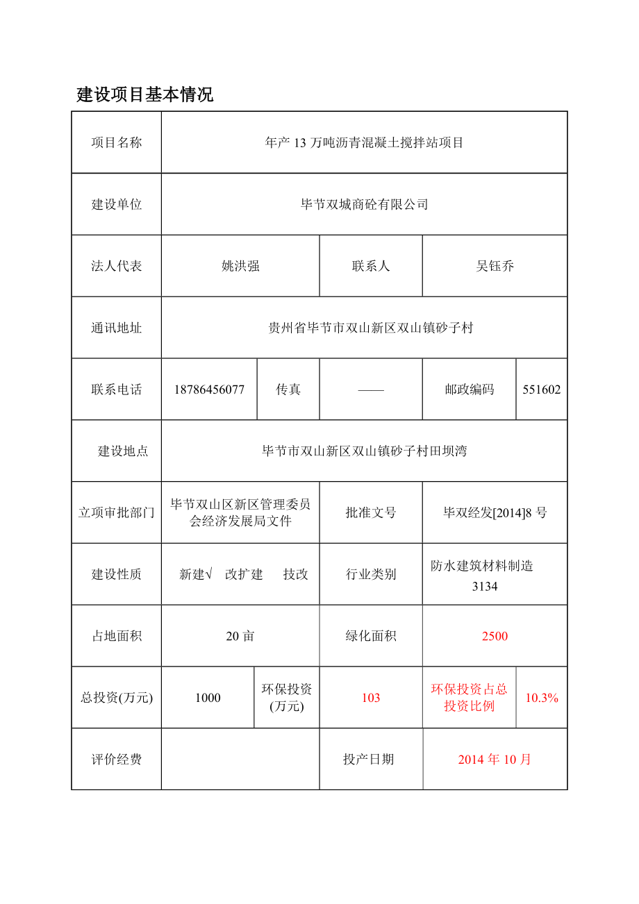 环境影响评价报告全本公示简介：毕节双城商砼有限公司产13万吨沥青混凝土搅拌站环评文件受理公示1144.doc_第3页