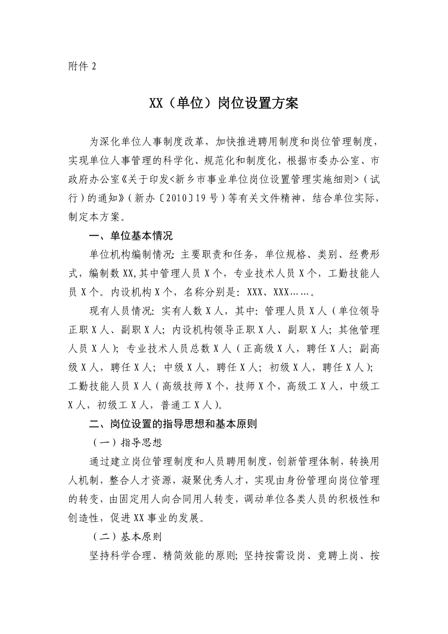 岗位设置方案的请示.doc_第2页