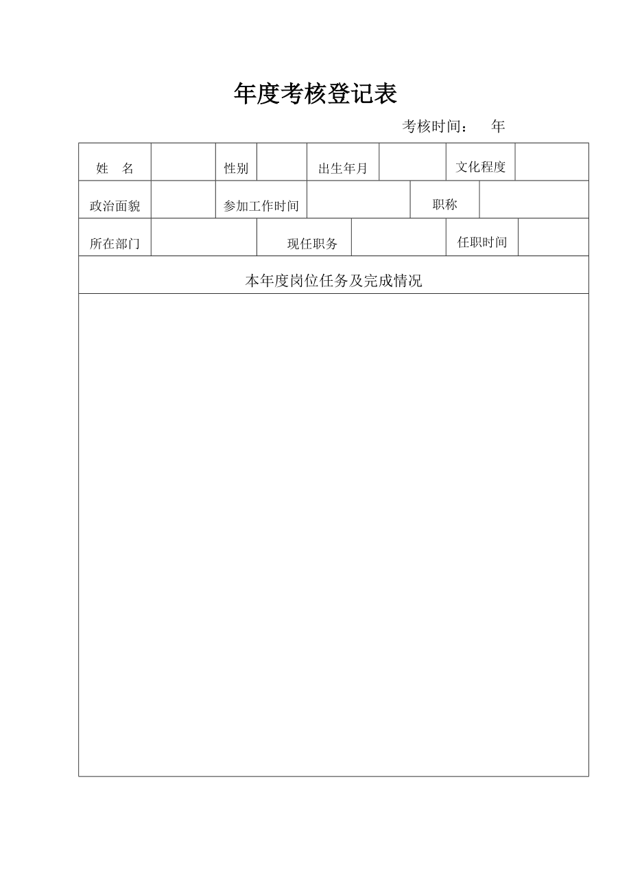 个人考核登记表.doc_第1页