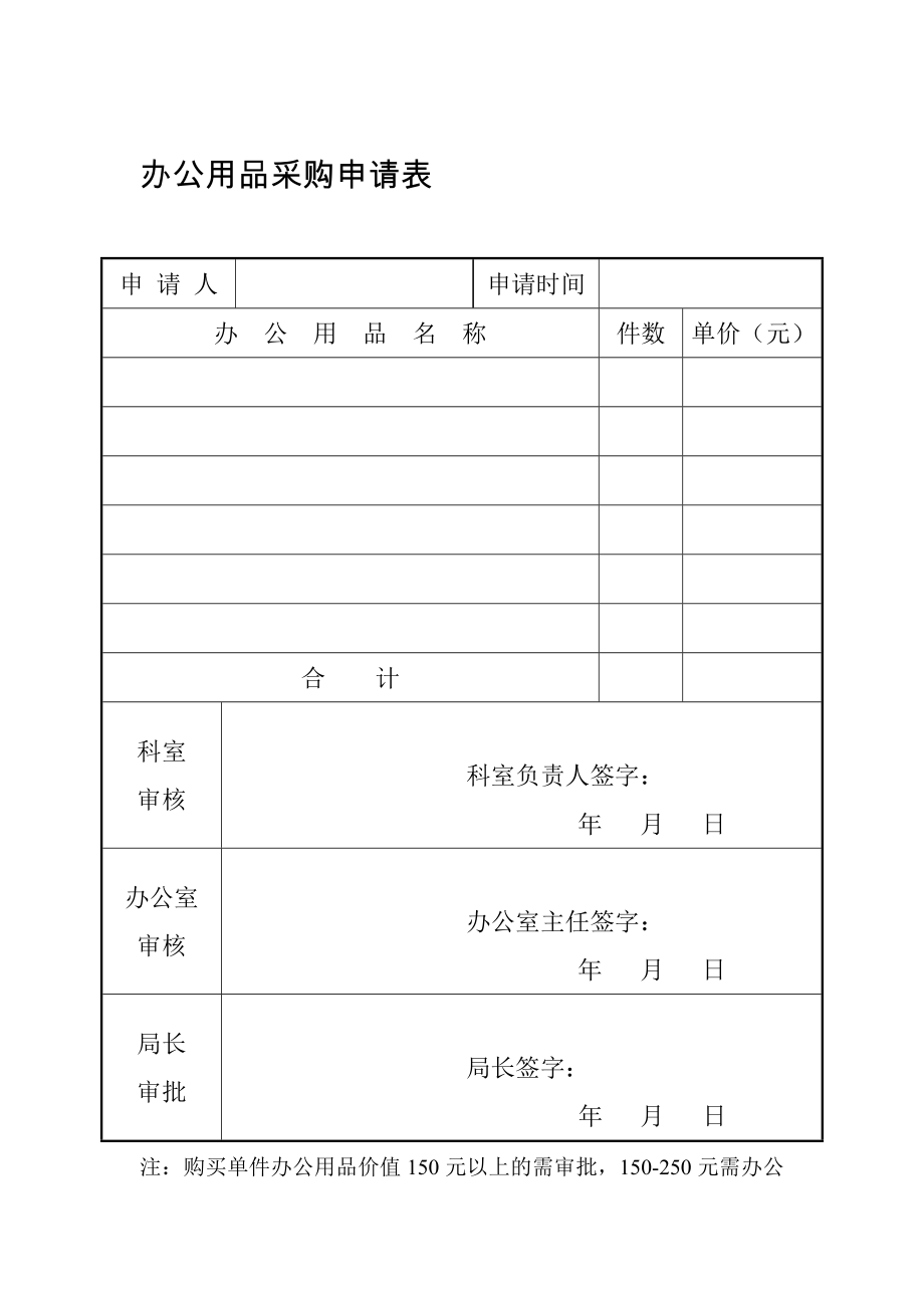 办公用品采购申请表.doc_第2页