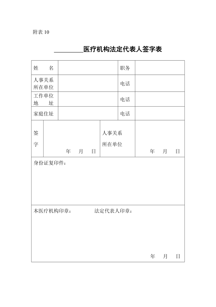 【精品】资信证明,医疗机构法人代表签字表,医疗机构法人代表任职证明62.doc_第1页