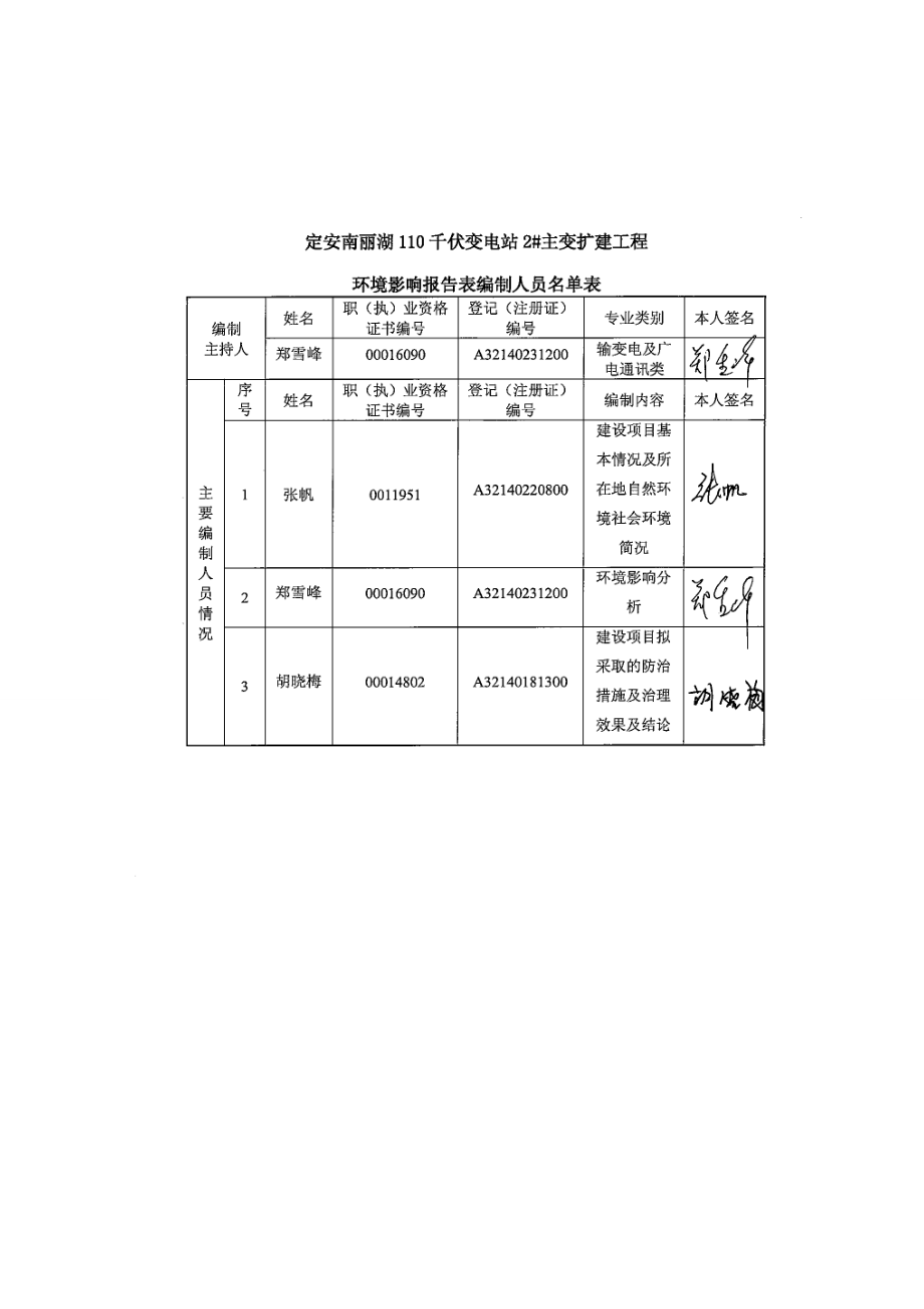 2定安南丽湖110kV变电站#2主变扩建工程报告（公示本）.doc_第3页