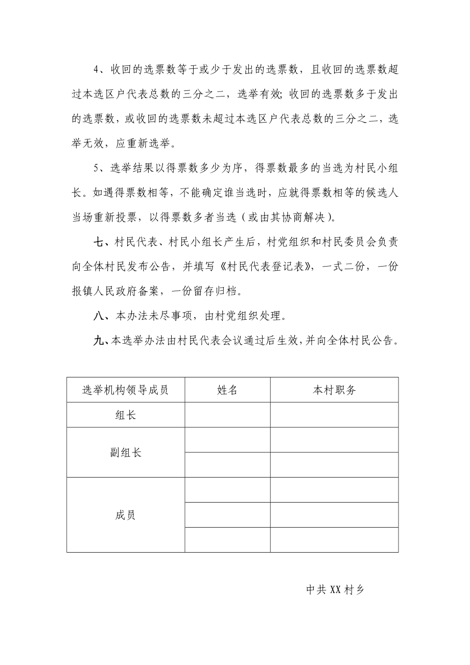 5693949765XX乡村村民代表选举办法.doc_第3页