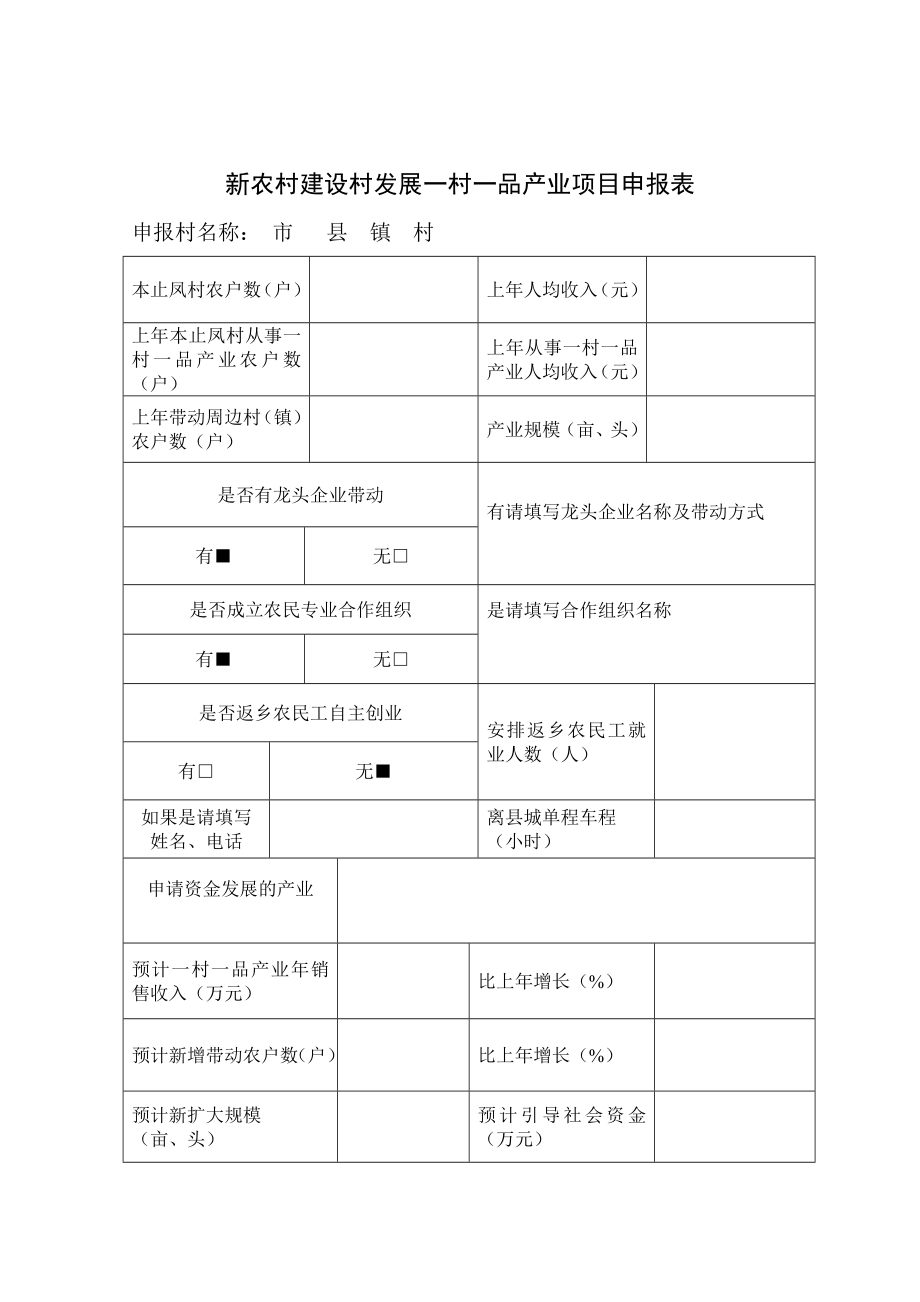 一村一品申报表.doc_第1页