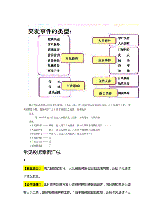 突发事件流程 某影城放映技术组培训资料.doc