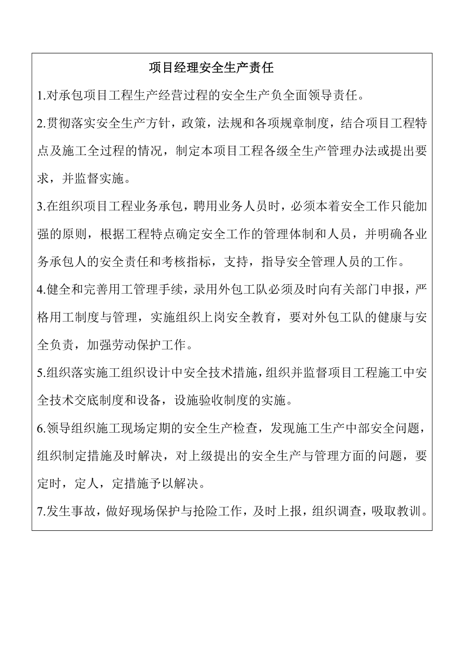 项目部各级安全生产责任制.doc_第1页